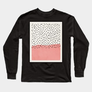 Abstract, Rain, Mid century modern kids wall art, Nursery room Long Sleeve T-Shirt